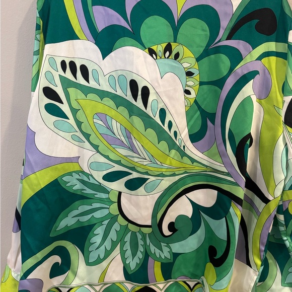 Banana Republic Blouse Womens XL One Shoulder Silver Ruffle  Asymmetric - Picture 7 of 9